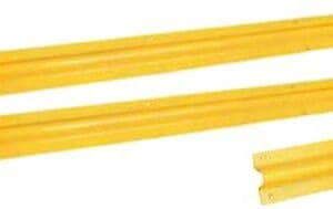 Yellow plastic cable raceway strips