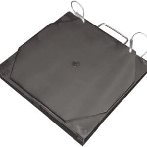 Black square two-ring portfolio binder