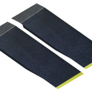Black adhesive non-slip traction tape strips