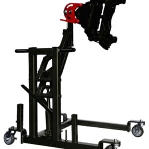 Adjustable engine stand with swivel mount