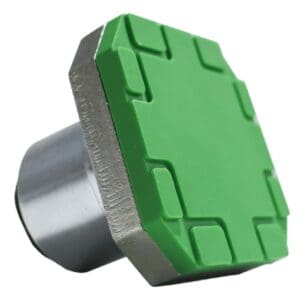 Green rubber anti-slip pad with metal base