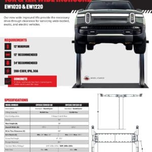 Challenger Lifts 10K/12K inground lift brochure