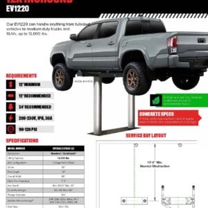 Pickup truck on Challenger 12K inground lift