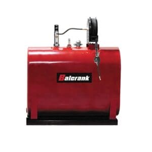 Oil Tank, Horizontal Obround Package, 275 Gallon, Single Wall, LYNX 3:1 Pump, Evolution Series Hose Reel (Balcrank: model 1134-030)