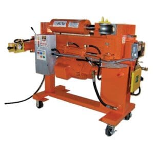 Pipe Bender, Knee Pad and Push Buttton Controls, Automatic Depth of Bend, Heavy Duty (Huth: model 2600HD)