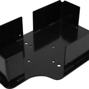 Glossy black metal mounting bracket