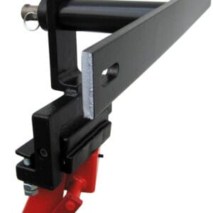 Adjustable hitch mount bracket with locking pin