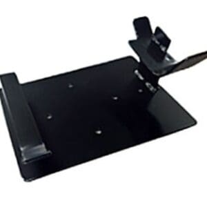 Black adjustable metal device mounting bracket