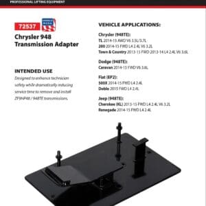 Chrysler Adapter (Norco: model 72537)