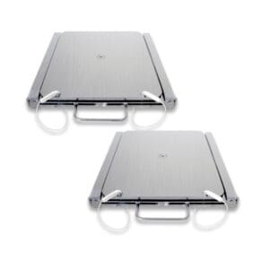 Slip Plates, Portable, Stainless Steel, Set of 2 (QSP: model 20-407-S)