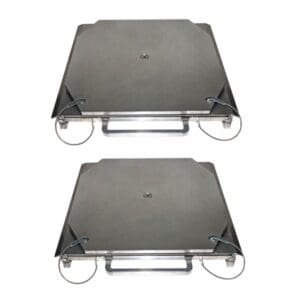 Turntables, Heavy Duty, Aluminum, 40 lbs. each, 2-1/2" Height, Set of 2 (QSP: model 25-24-A)