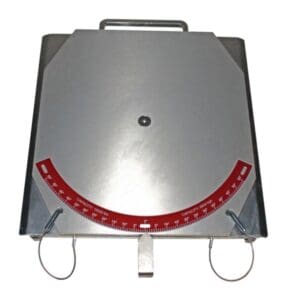 Turntables, Heavy Duty, Aluminum, with Stainless Steel Pointer, 2-1/2" Height, Set of 2 (QSP: model 25-24-A-P)