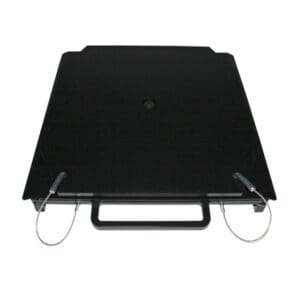 Turntables, Heavy Duty, Mild Steel, with Handles, Black, 2-1/2" Height, Set of 2 (QSP: model 25-24-B)