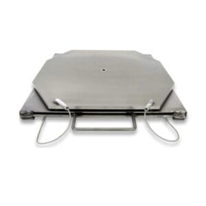 Turntables, Standard Duty, Stainless Steel, with Handles, 50mm Height, Set of 2 (QSP: model 25-500)