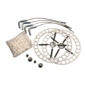 Turntable Part, Repair Kit, Stainless Steel, with Lock-Pins, for Standard Duty Turnplates (QSP: model 41-11)