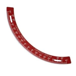 Turntable Part, Pointer Gauge/Scale, for Medium Duty Turn-plates (QSP: model 96-50)