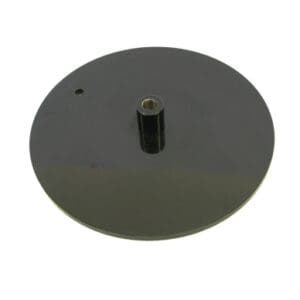 Turntable part, Slide Plate, 5" Round, Mild Steel, Powder Coated, black (QSP: model WA90-6)