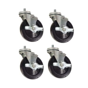 Work Bench Accessory, Casters, Set of 4, for WB-100 and TD-100 Benches (QSP: model WB-100-C)