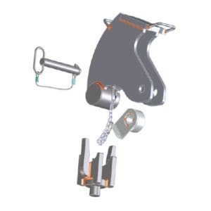 Mobile Column Lift Accessory, Extended Pin Adapter for Multi-Purpose Beam (Stertil-Koni: model 32592040)