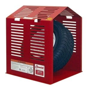 Tire Inflation Cage, for Tires up to 16"W x 20.5" Dia. (Branick: model 2010)