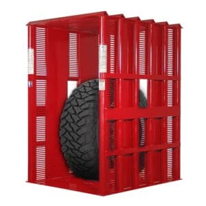 Tire Inflation Cage, for Tires up to 29"W x 59" Dia.  (Branick: model 2264)
